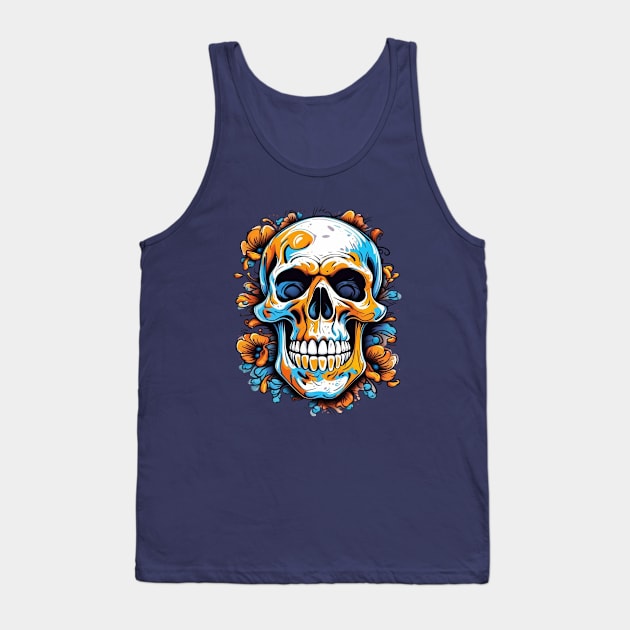 Colorful Skull Tank Top by designerhandsome